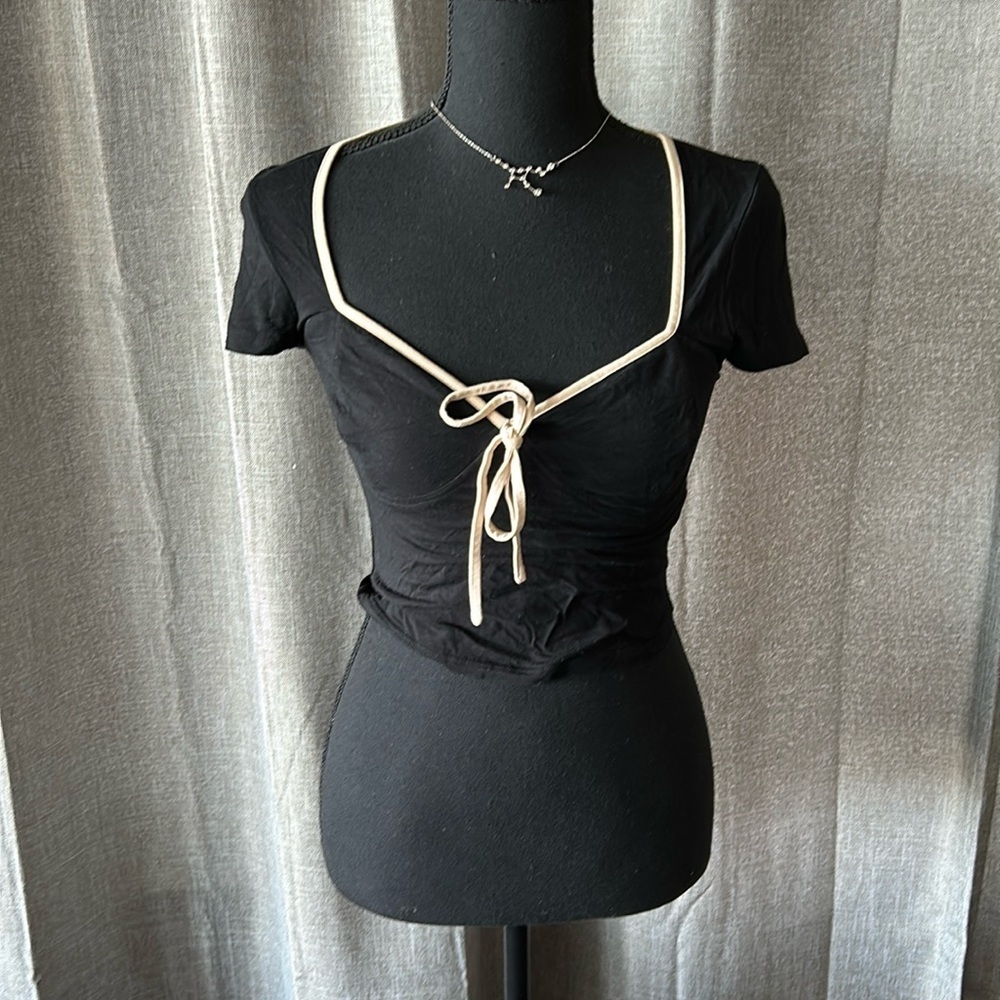 Black and Cream Tiger Mist Blouse